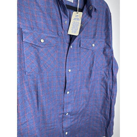 Southern Tide Shirt Size M Men's Long Sleeve Plaid Button Down Collared Pockets - Picture 5 of 6